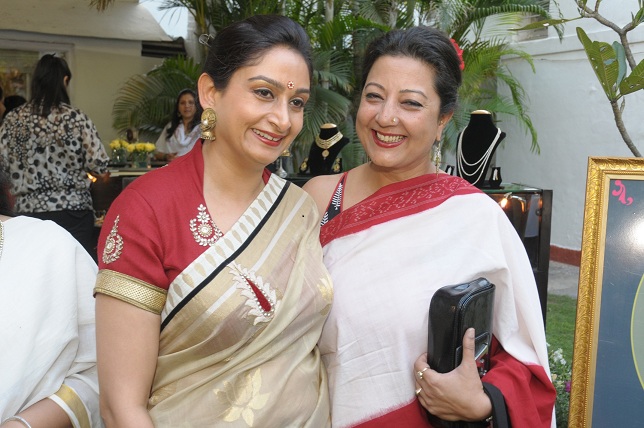 Mrs. Harsrimat Badal Kaur & Neelam Pratam Rudy at the launch event of Woman-The Real Jewel-a tribute to Nanhi Chaan's_