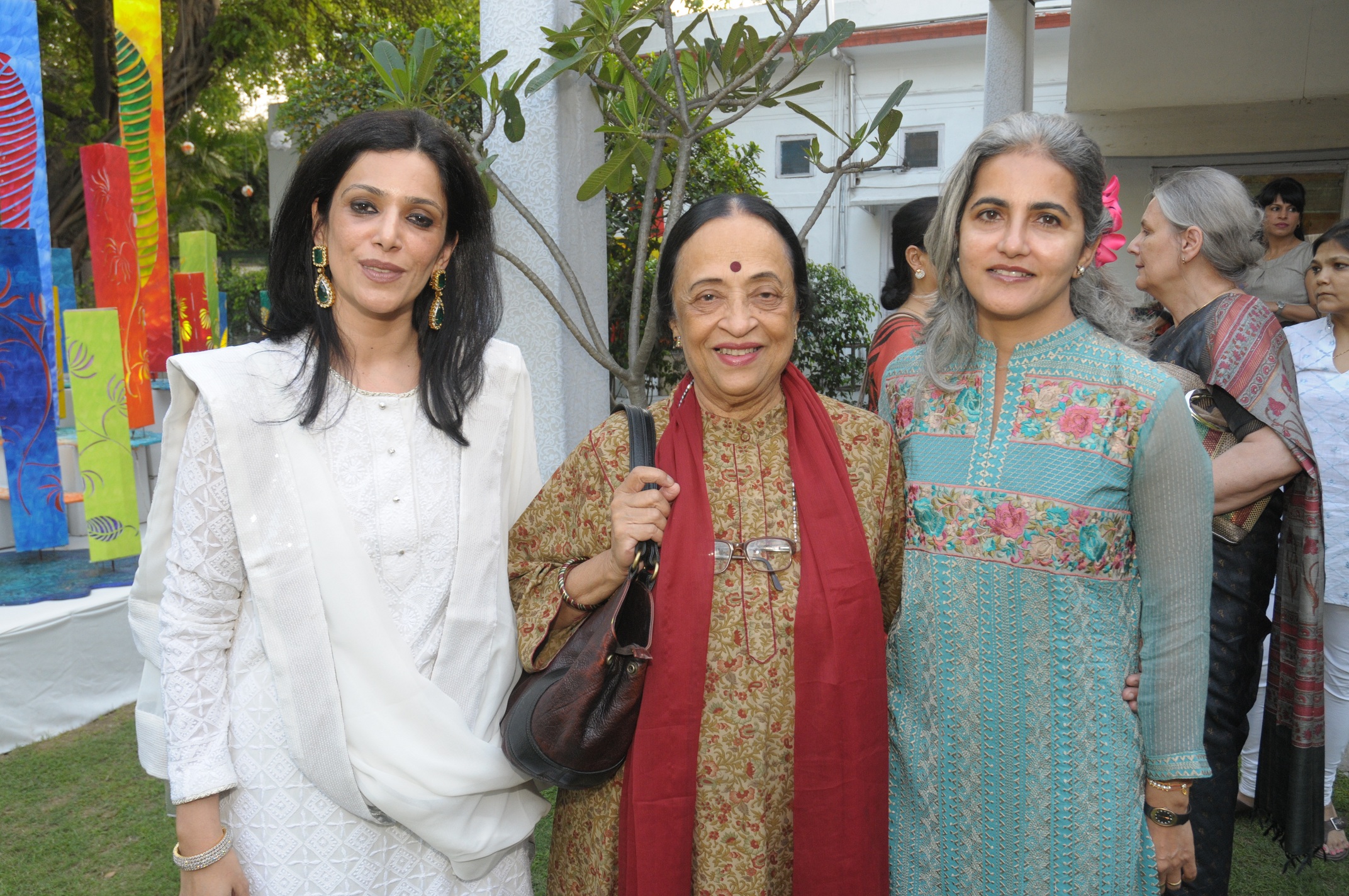 Neety Singh  Anjo Ela Menon & Freind at the launch event of Woman-The Real Jewel-a tribute to Nanhi Chaan's woman emp_