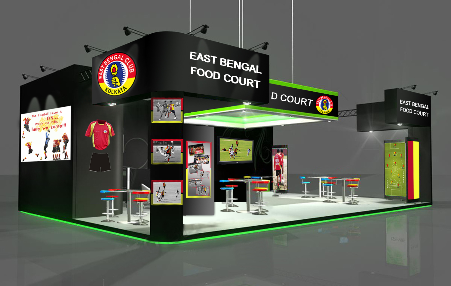 Elevation of East Bengal Food Court