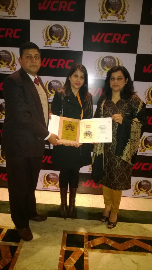 From Left to Right - Mr. Dhirendra Singh SIS Principal; Ms. Aarti Sehwag  SIS Chairperson and Ms. Ritu Khanna  SIS Di_