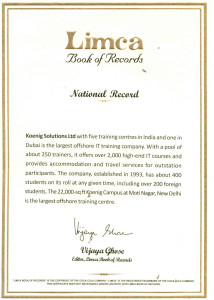Certificate_Koenig_Limca book of Records