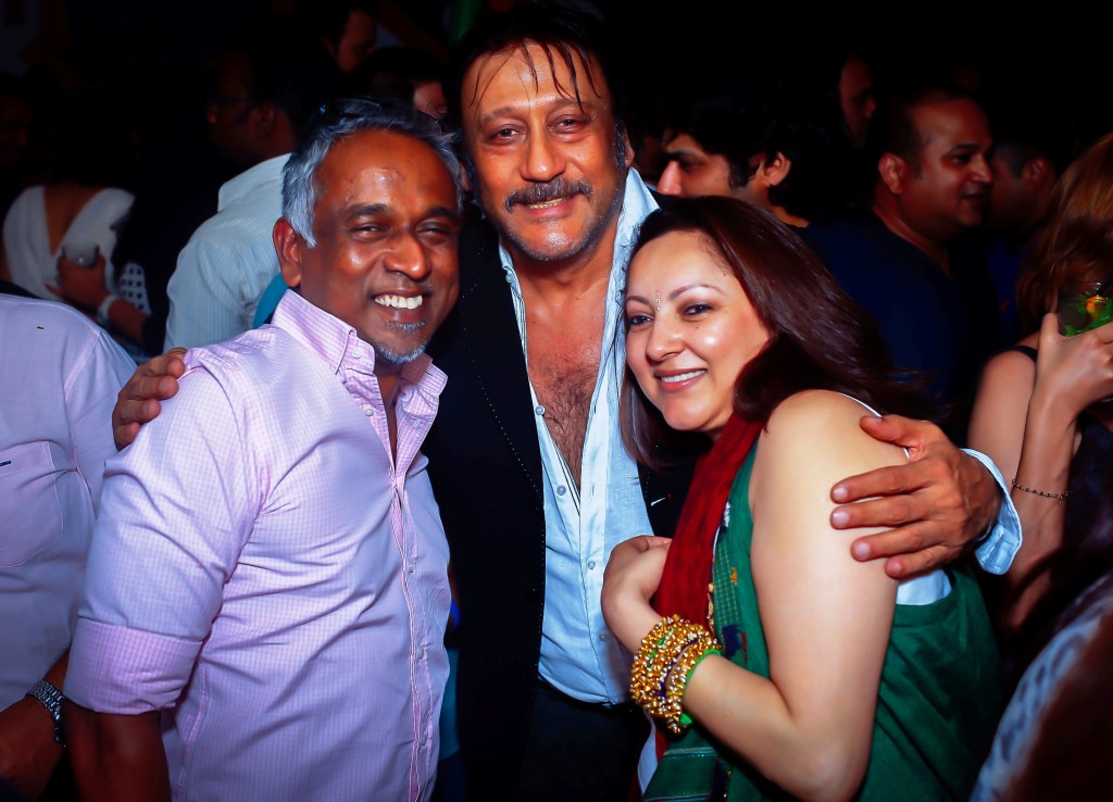 Jackie Shroff with Mr. Kishore D.F during the launch party of The Bombay Bronx