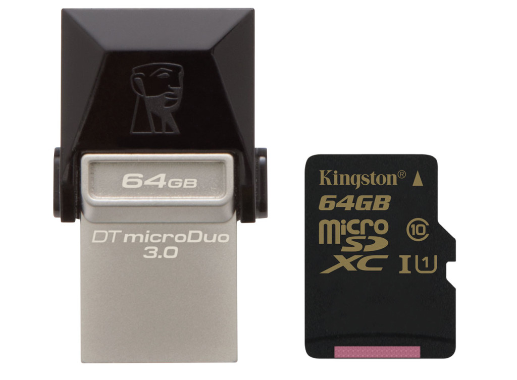 Kingston DTDUO3 Dual USB & SDCA10 microSD_64GB capacity