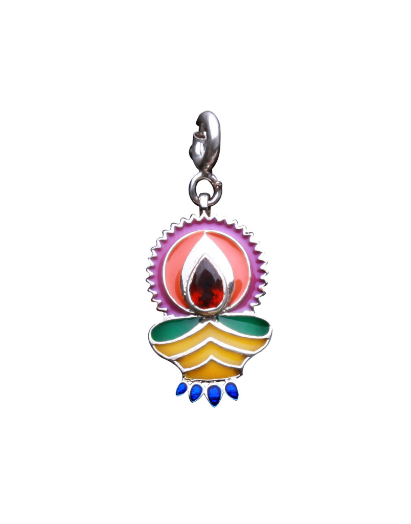 Rangoli Diya Charm from fourseven.in - Rs 800