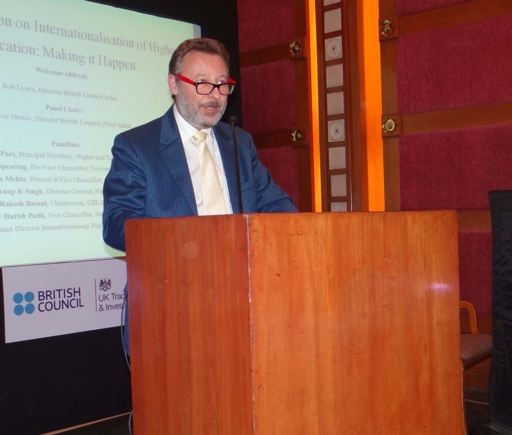 Rob Lynes  Director British Council India addressing the guests