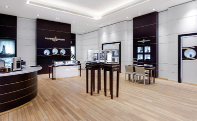 Ulysse Nardin s largest boutique in the world in the Dubai Mall