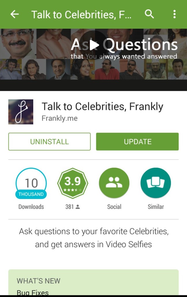 Play Store - Frankly.me