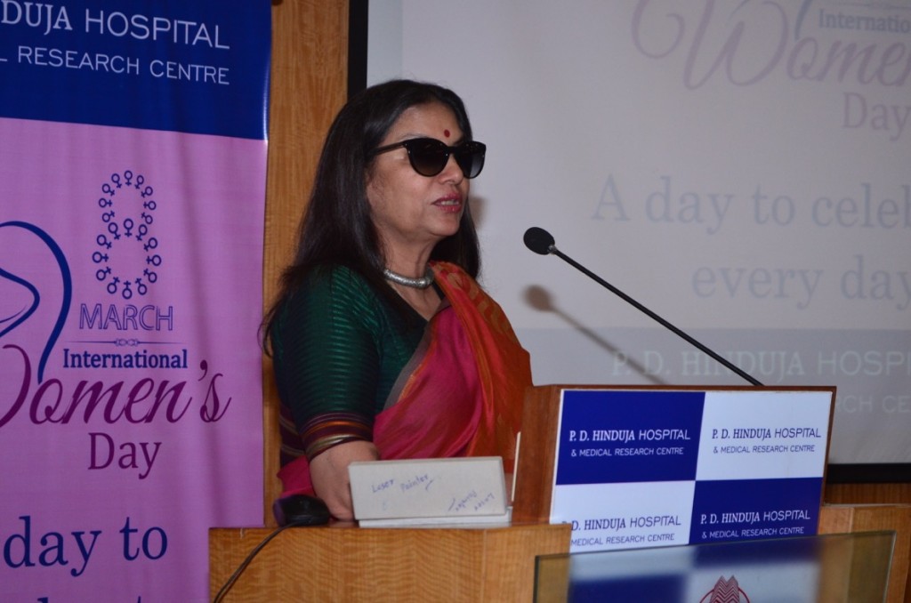 Shabana Azmi at a Women Empowerment initiative at PD Hinduja Hospital  Mahim-W_
