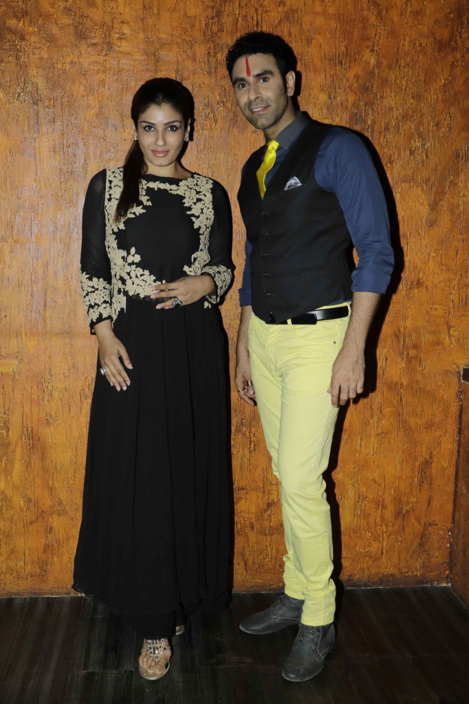 Raveena Tandon with Sandip Soparrkar