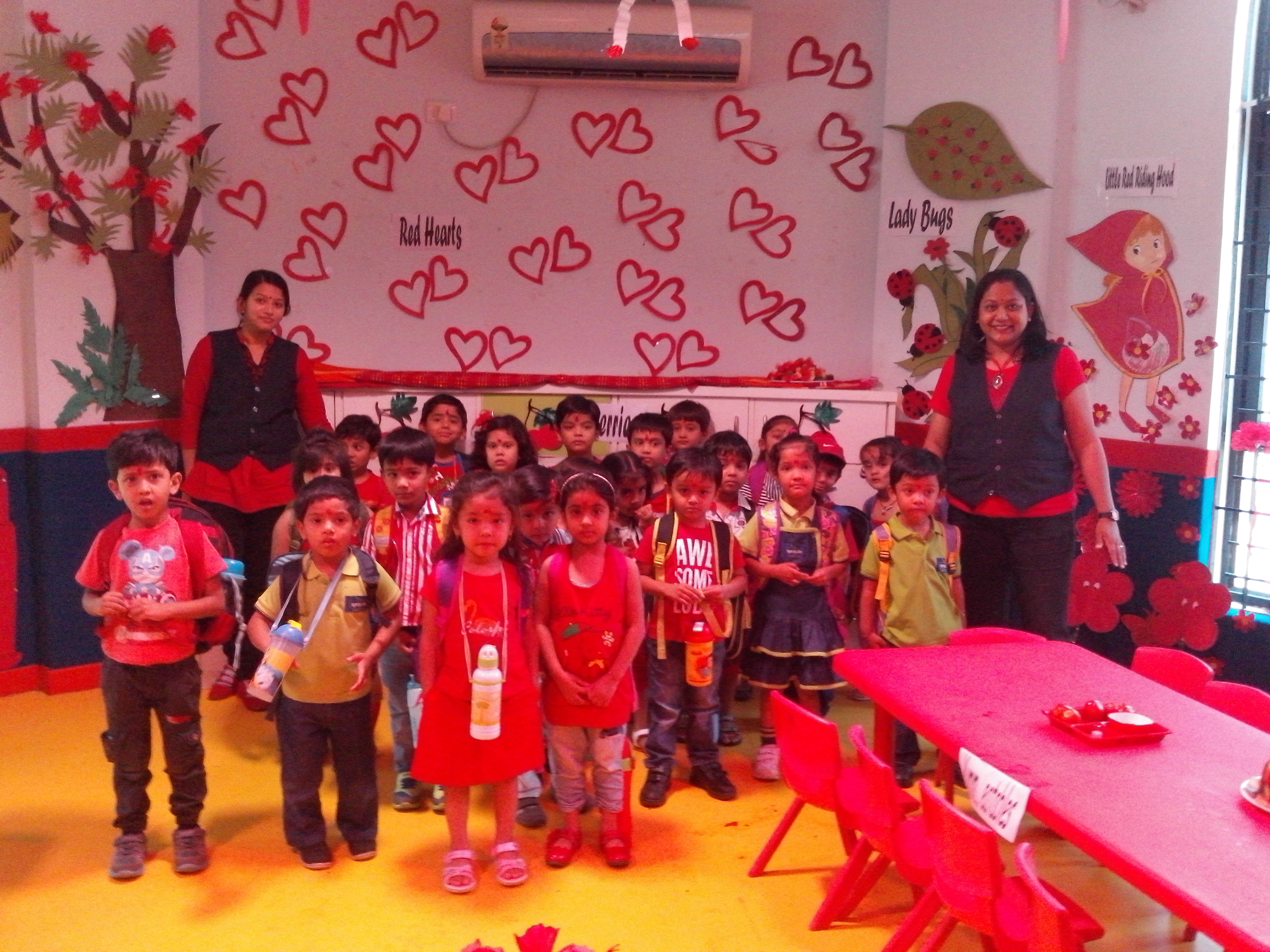 Sprouts Aakriti PreSchool celebrates Red Day