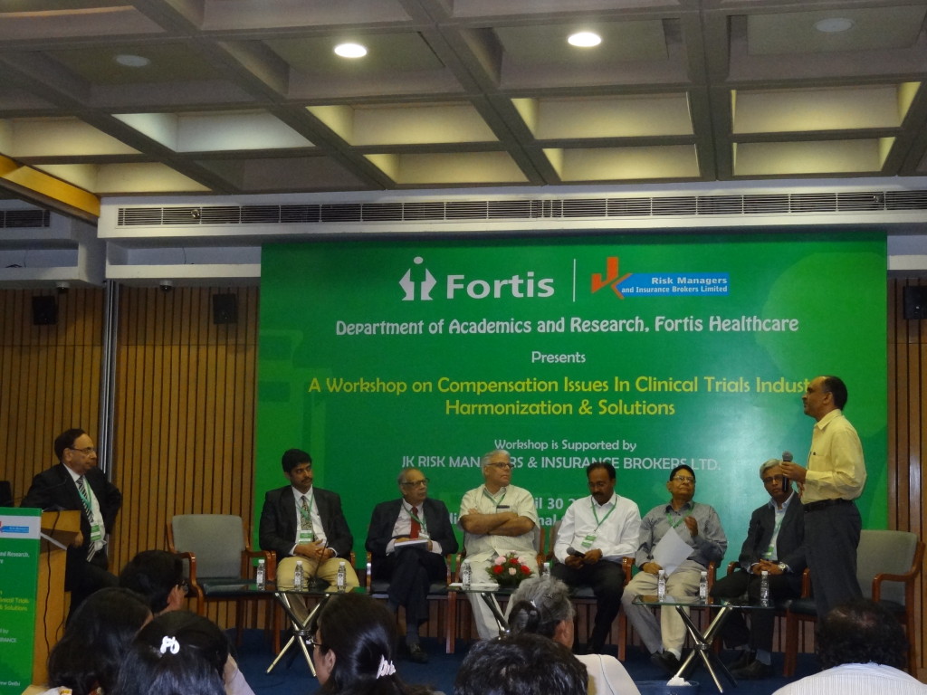 Dr Upendra Kaul moderating the pannel discussion