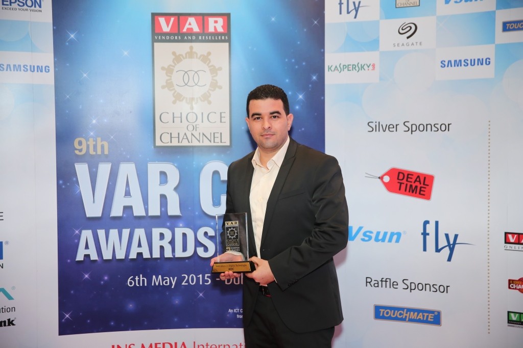 Sameh Gamal from AOC with VAR Choice of Channel Award 2015