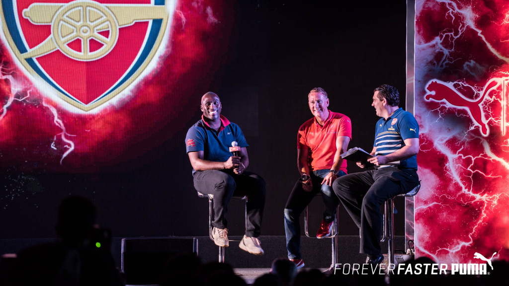 Arsenal legends Ray Parlour and Sol Campbell at first ever public screening of the Invincibles documentary in Asia by_