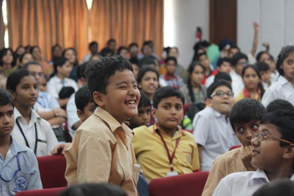 A young member of the audience after getting an audience question right_Credit Mohd Abbas_WWFIndia9