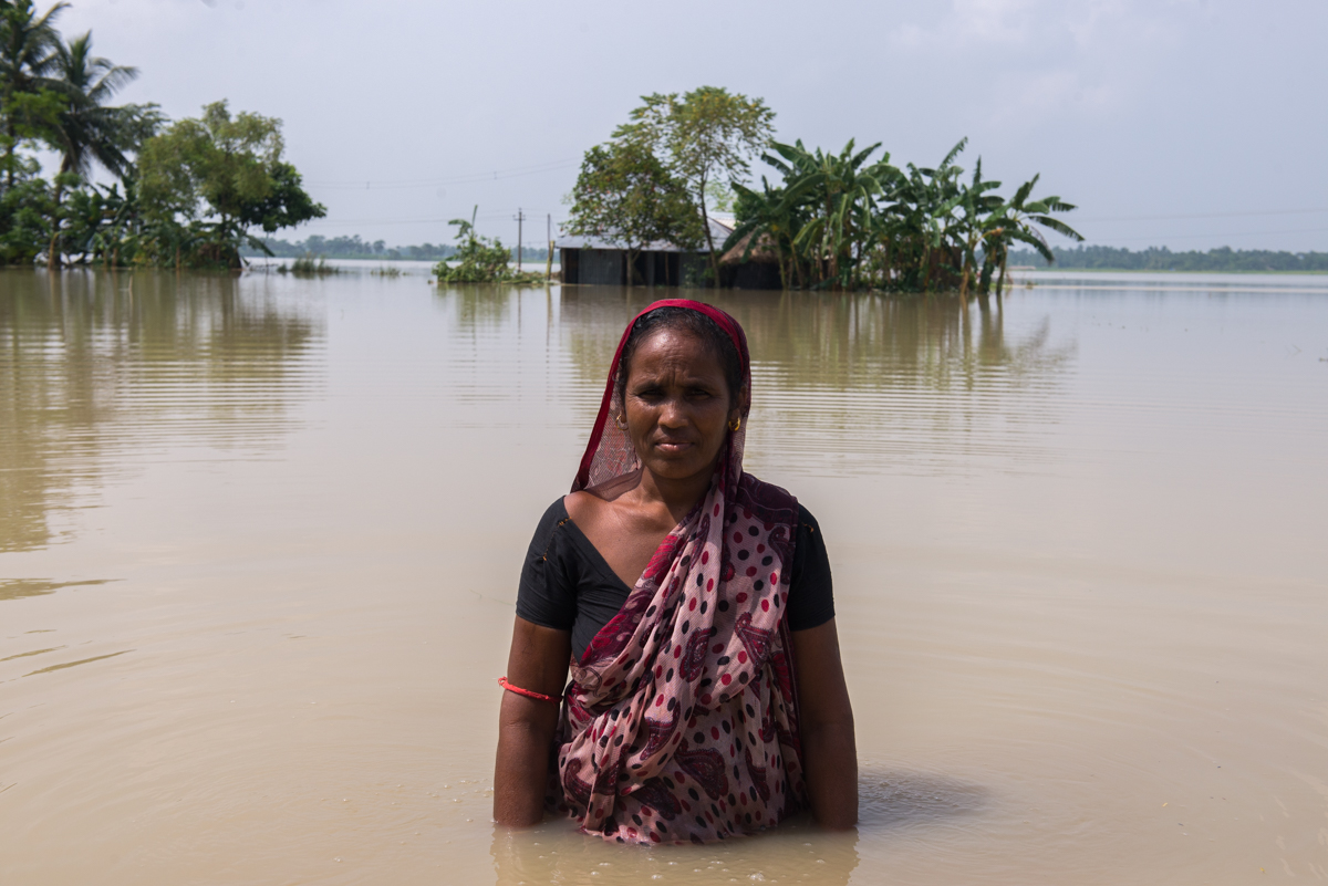 Photo 1 The state of the Haldipur Village in West Bengal after the floods