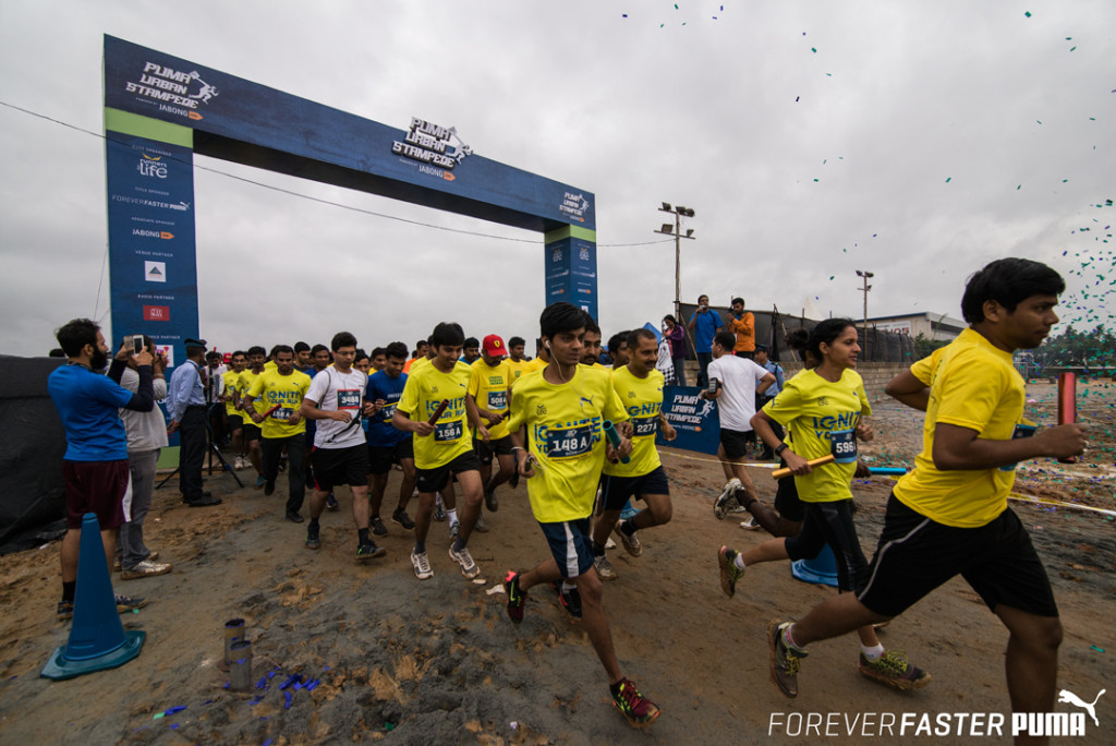 Runners race off at PUMA Urban Stampede  the 2015 Bangalore edition at 6 am to_