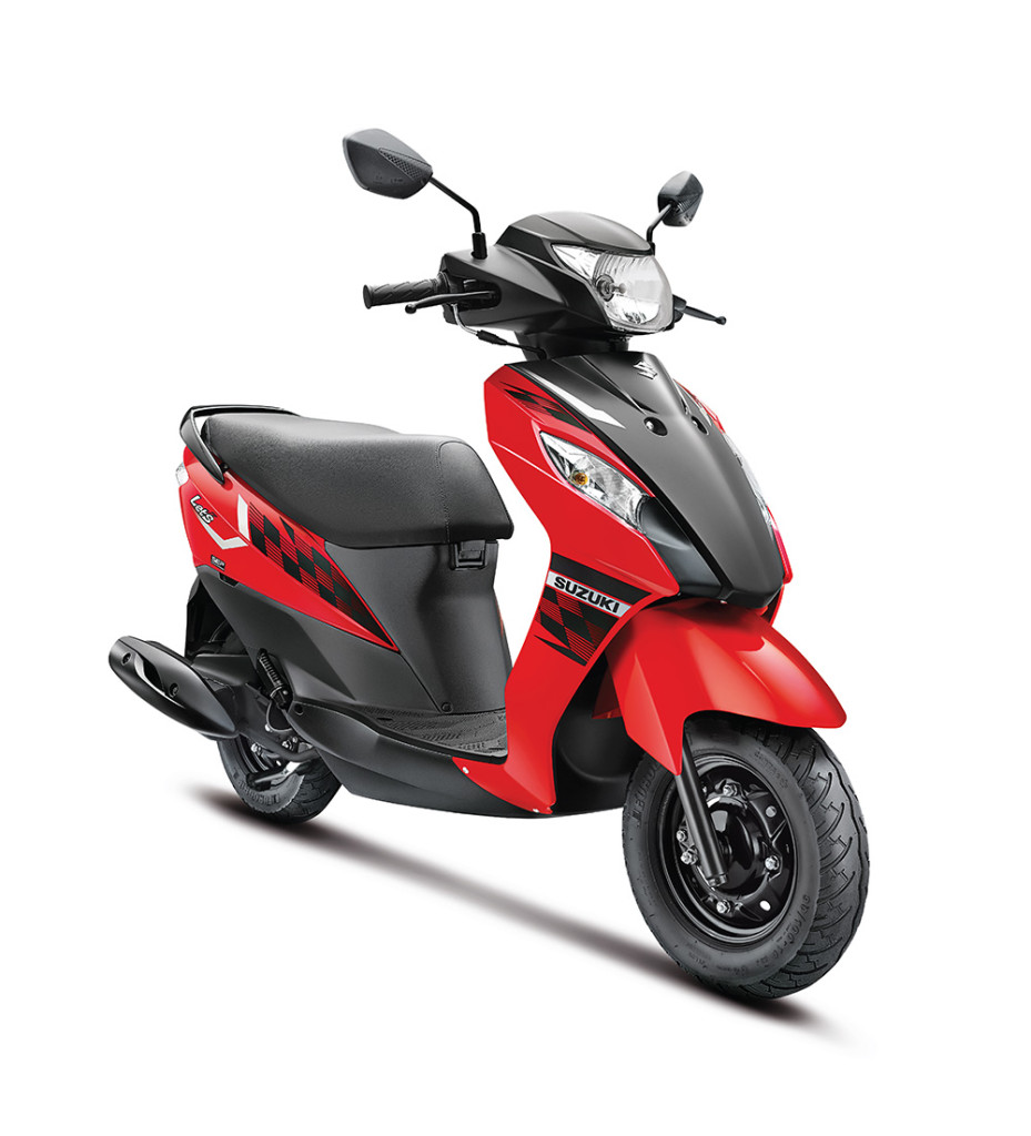 SUZUKI LET'S IN TRENDY NEW DUAL-TONE COLOURS RED