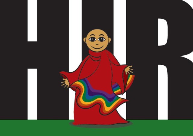 Hir (pronounced Heer)  the agelesss  androgynous  itinerant storyteller--the mascot of ILF Samanvay's HIR-PITHARA poe_