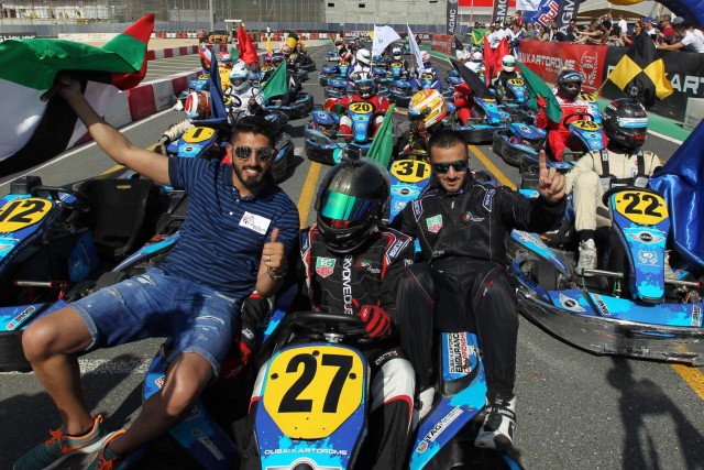 2. Dubai Falcon Racing Team celebrate
