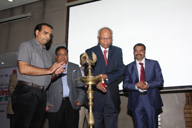 Dr RA Mashelkar and Rusen Kumar at Global Sanitation Summit and Awards organized by IndiaCSR