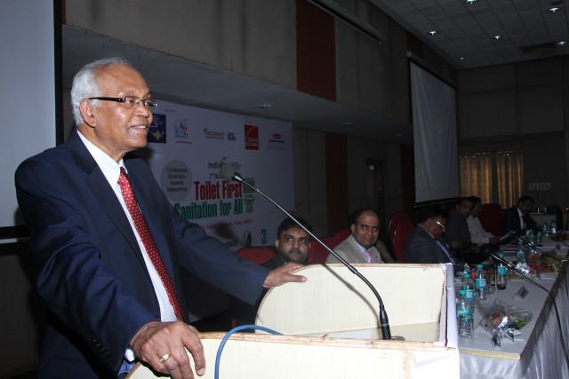 Dr RA Mashelkar giving Keynote Address at Global Sanitation Summit organized by IndiaCSR