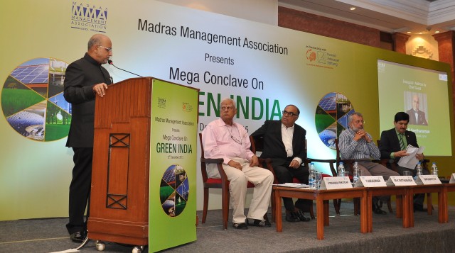 Dr. Seetharaman CEO of Doha Bank at Green India Conclave