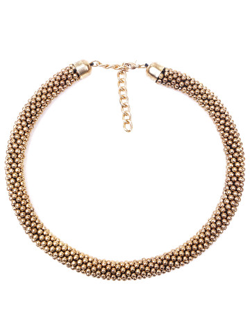 metallic gold bubble necklace Rs 398