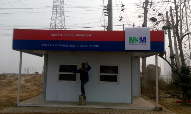 Installation of traffic booth by M3M