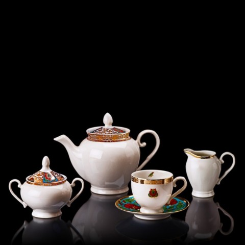 Meenakari tea set for . Price 13930