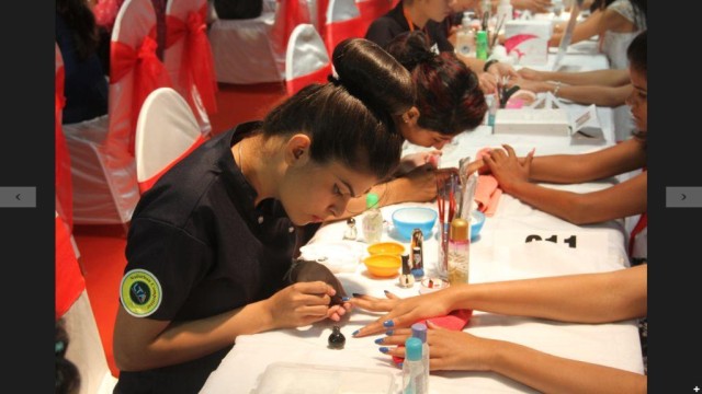 Nailathon contestants competing