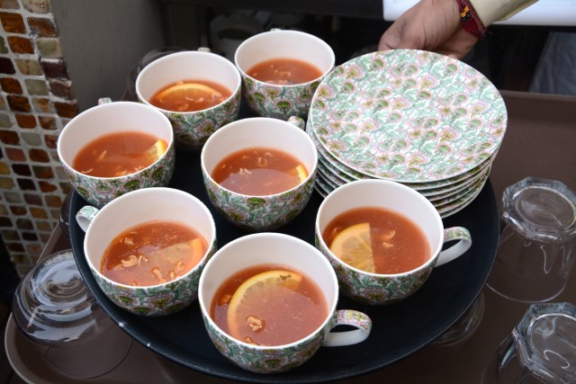 Tomato and jasmine tea soup with Wai Wai 1