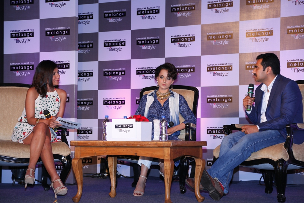 Miss Malini Kangana Ranaut and Srinivasa Rao- VP Marketing Lifestyle