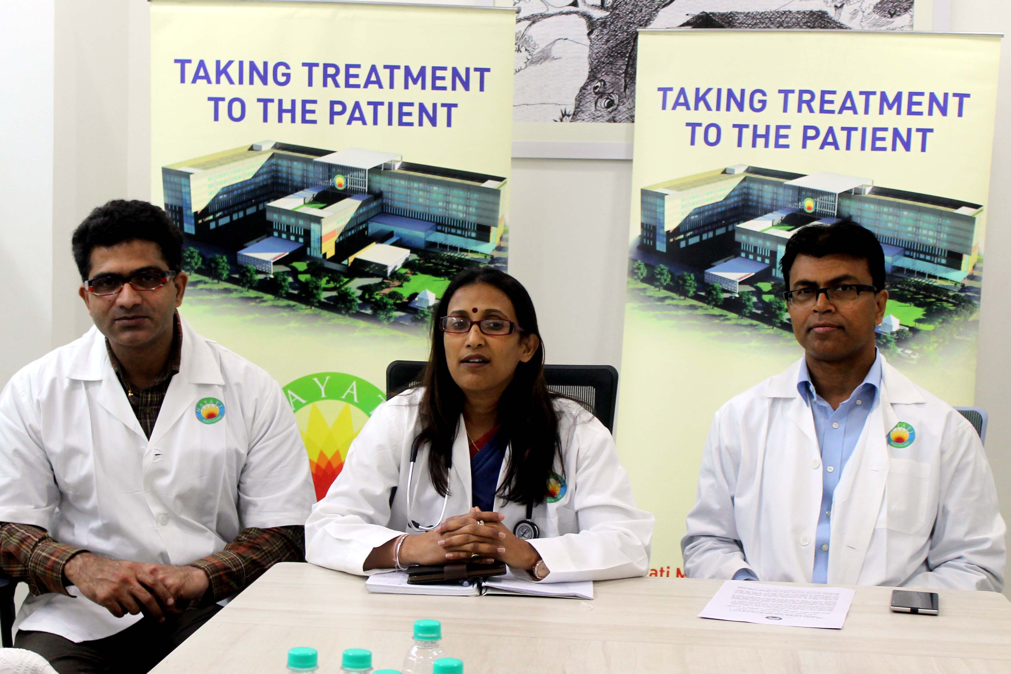 R-L Dr.Shilpy Tiwari (Senior Consultant Urology);Dr.Jyoti Goyal(HOD  Internal Medicine);Dr.Krishna Mohan Sahu(Directo_