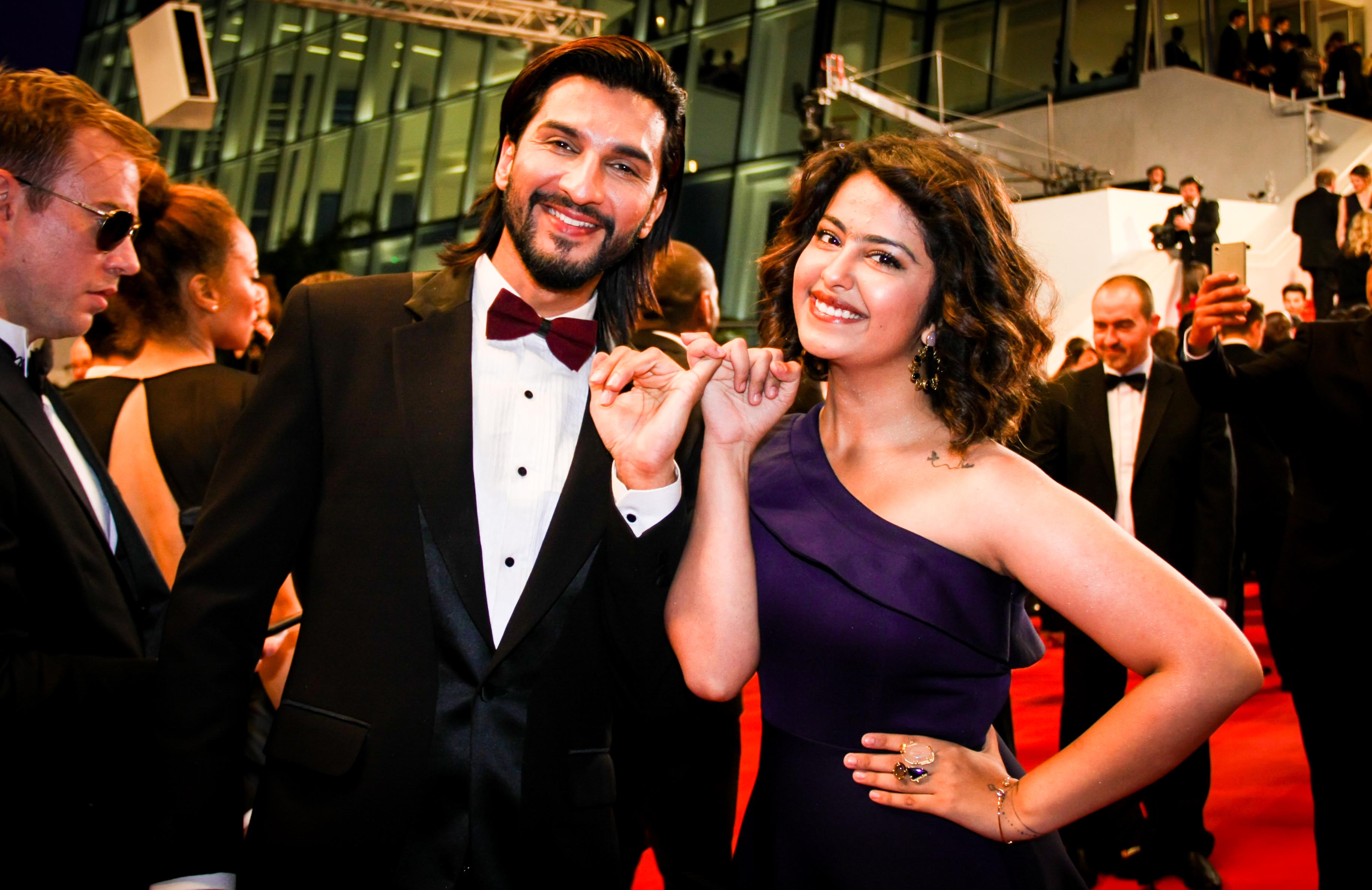 Actress Avika Gor and Actor Manish Raisinghani Cannes Red Carpet