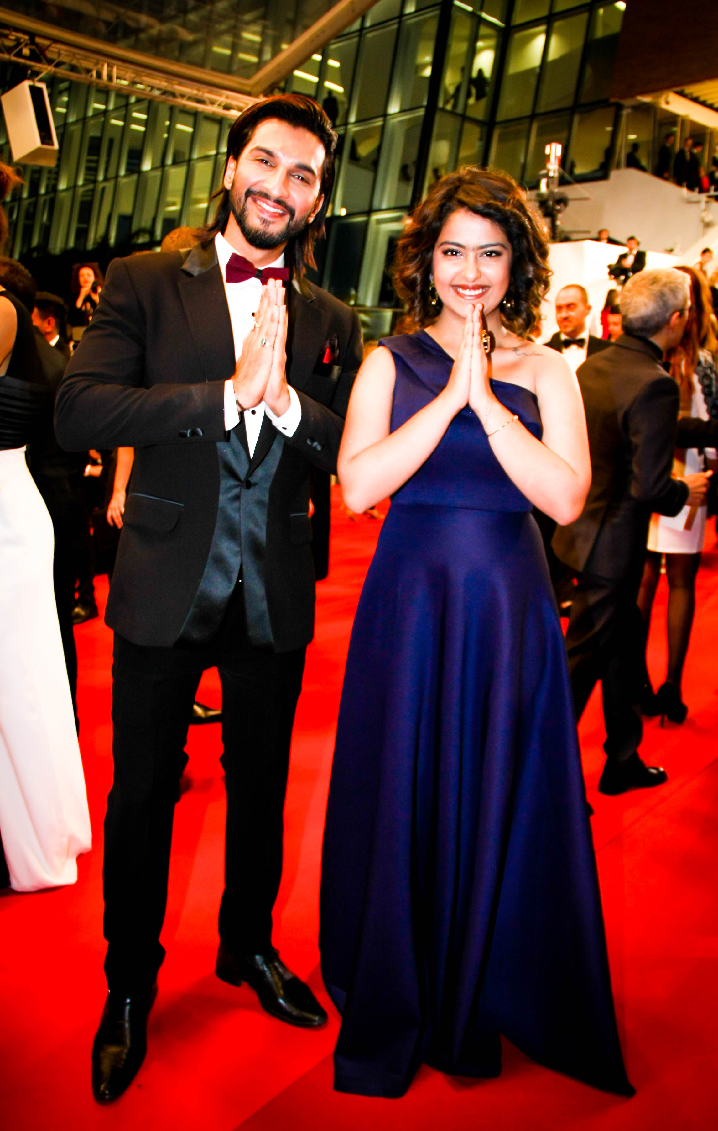 Actress Avika Gor and Actor Manish Raisinghani Cannes Red Carpet1