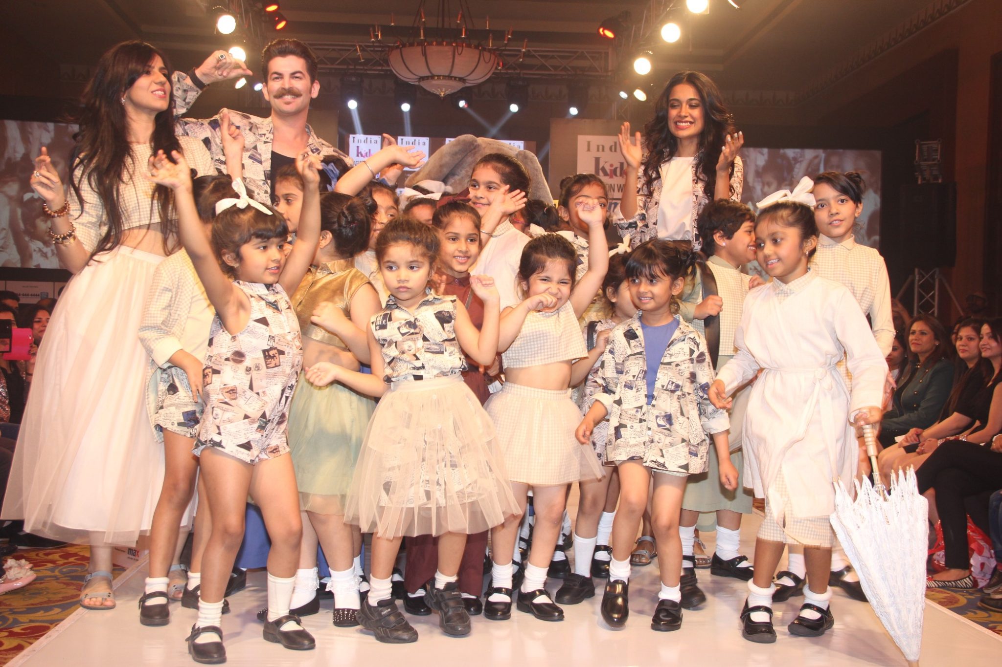 Sarah Jane Dias and Neil Nitin Mukesh walk the ramp for Nishka Lulla  at Day 2 of India Kids Fashion Week