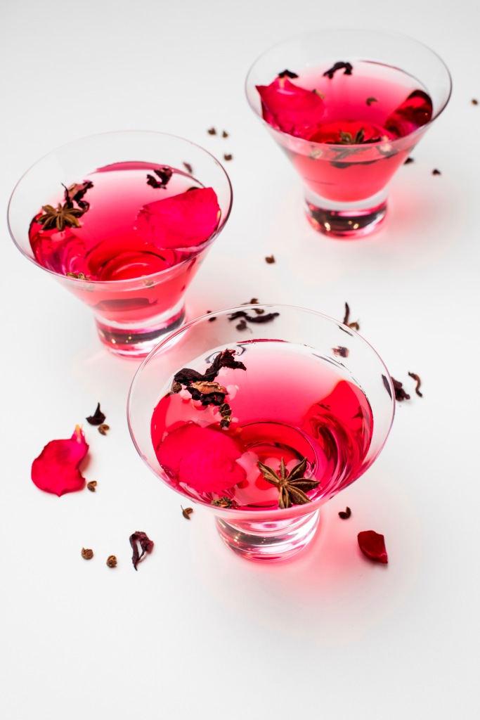 Pomegranate and Hibiscus Drink with Sichuan Pepper