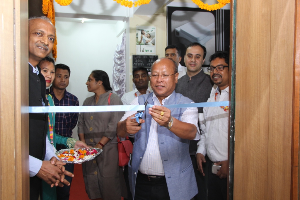 Mr. Prestone Tynsong  Hon'ble Minister for Community & Rural Development  Meghalaya inaugurating the first branch of _