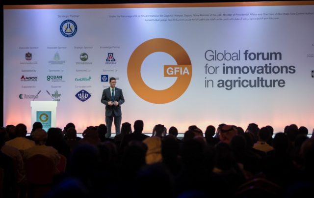 Global Forum for Innovations in Agriculture will examine ways to feed 520 million people in the MENA region by 2030; _