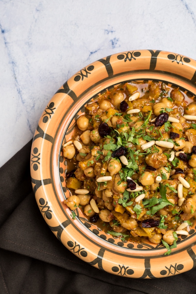 Persian Pumpkin & Chickpea Tagine Bowl